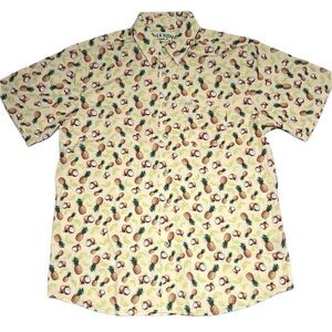 Dixxon Flannel Company Fist pineapple, piña colada‎ casual button down